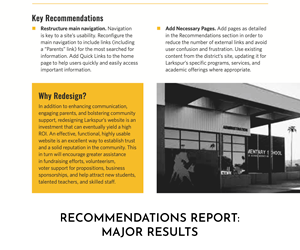 Recommendations Report: Major Results & Key Recommendations