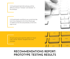 Recommendations Report: Prototype Testing Results Highlights