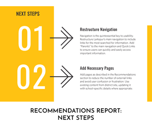 Recommendations Report: Next Steps