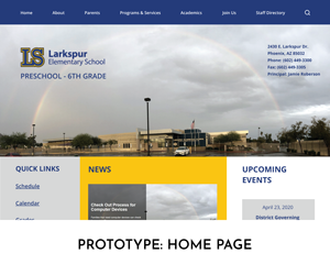Prototype: Home Page